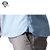 BERGES博格斯男装 2014夏季新款男棉麻短袖衬衫 韩版修身亚麻短袖衬衫(宝蓝色 L)第3张高清大图
