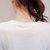 娇维安 夏季新款体血衫 韩版修身显瘦女士T恤 字母图案短袖女式t恤 女(白色 XL)第3张高清大图