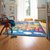 艾虎婴儿卧室客厅爬爬垫 儿童宝宝卧室智力游戏地毯(木质棋子+飞行棋地毯 100*155cm)第2张高清大图