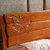 祥融 实木床1.8米 简约现代双人床主卧1.5米床 橡胶木家具单人床 高箱储物床(榉木色 1.5x2.0框架床)第4张高清大图