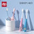 迪艾普 儿童万毛牙刷 婴幼儿口腔清洁 宝宝护齿软毛乳牙刷1-6-12岁(猫爪（蓝色） 单支装)第2张高清大图