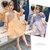 女童秋季连衣裙适合4-12岁小女孩穿的儿童洋气碎花裙子长袖娃娃裙(黄色 130)第4张高清大图