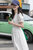 法式白色连衣裙女夏季小众设计裙子质感v领小个子长款长裙(杏色 L)第3张高清大图
