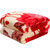 巢居良品 新款加厚超柔双层拉舍尔毛毯 毯子 毛巾被 床上用品(红色经典  160*200CM4.8斤)第5张高清大图