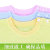 沐童 竹浆纤维 夏季儿童居家服儿童套装 2件套 短袖T恤+短裤(蓝色 100cm(24-36个月))第3张高清大图
