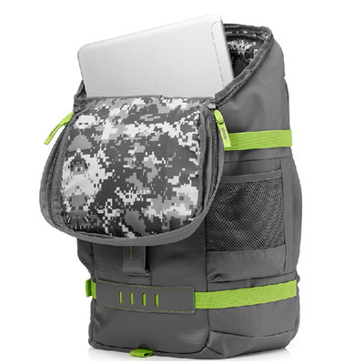 惠普(HP) Odyssey 15.6英寸笔记本电脑包 双肩背包 登山包 休闲包 旅行包 加厚透气 耐刮防水包(灰色)