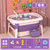 儿童洗澡桶婴儿游泳泡澡桶可折叠宝宝浴盆小孩大童沐浴桶大号家用(紫色（普通款） 大礼包 凳子 浴垫)第5张高清大图