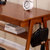 一米色彩 日式小户型实木书桌现代北欧电脑桌大容量带抽屉写字台家用办公桌(升级款胡桃色 0.8米/单桌)第4张高清大图