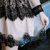 Mistletoe2017秋季新款韩版女装长袖蕾丝连衣裙圆领显瘦网纱裙(黑色 S)第4张高清大图
