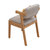 撼林 实木餐椅现代简约单人书房椅靠背坐垫可拆洗家用北欧书桌椅(胡桃色布坐垫)第5张高清大图
