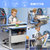sihoo/西昊 A30儿童健康学习桌椅 可升降书桌配矫姿儿童椅(蓝色)第4张高清大图