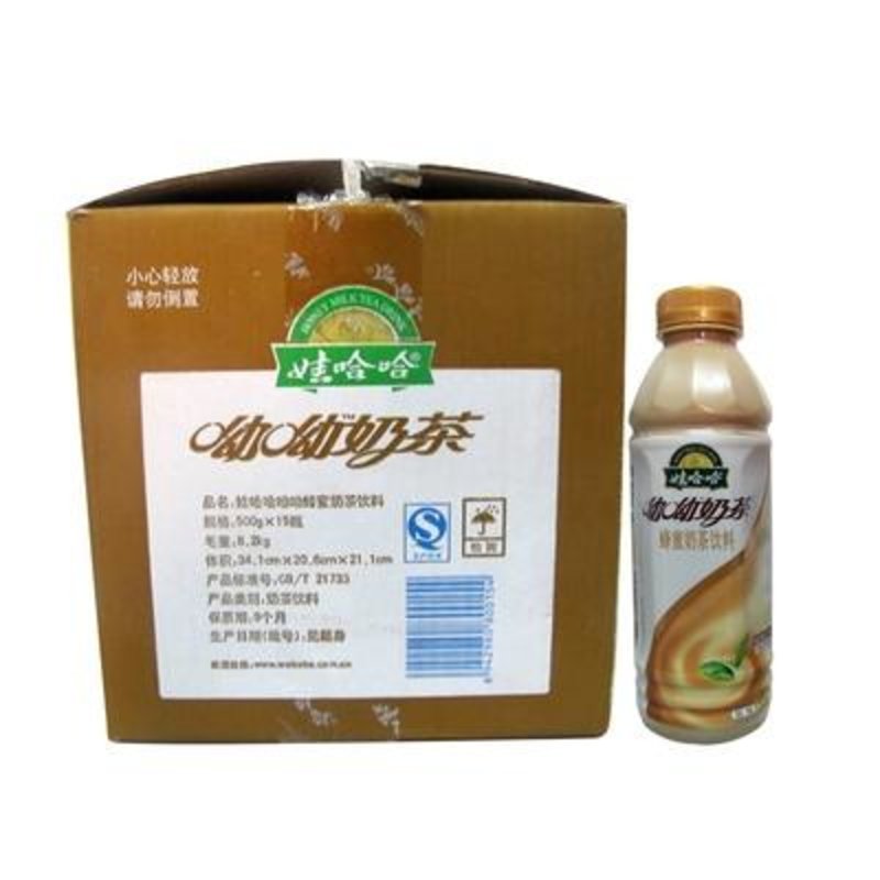 娃哈哈呦呦奶茶(原味)500g*15瓶/箱【图片 价格 品牌 报价-真快乐