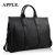 APPLE苹果公司 手提包 牛皮 男 公文包 时尚男包 单肩包 斜挎包13015(黑色)第2张高清大图