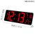 汉时创意大屏幕液晶电子挂钟客厅静音夜光日历时钟装饰钟表 HW101(黑色红灯)第2张高清大图