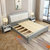 吉木多 美式实木床主卧双人床1.5米经济型现代简约1.8m储物婚床(1.5*2米（胡桃色+白） 床+床垫)第4张高清大图