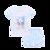 北极绒儿童夏装服男女童短袖套装夏季宝宝竹纤维内衣睡衣薄款(网短绿白猫鹰 120cm(120#建议高1)第5张高清大图