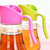 豆萁 厨房玻璃油壶250ml可控油瓶防漏油瓶装酱油壶醋瓶调味瓶定量瓶((绿色)第2张高清大图