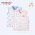 小米米minimoto男女宝宝绗缝夹棉按扣背心儿童马甲外套(粉红 100cm（2-3岁）)第2张高清大图