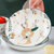 4/6人日式碗碟套装 家用陶瓷碗盘面碗汤碗碟子碗筷子组合情侣餐具(一鹿有你 4.5英寸饭碗-1碗1勺)第2张高清大图