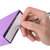 奥睿科（ORICO）PHP-35 3.5寸移动硬盘收纳盒带标签套防震包sata台式硬盘pp保护盒 环保ABS 记号签(紫色)第2张高清大图