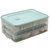 冰箱保鲜饺子盒馄饨盒托盘食物盒收纳盒鸡蛋保鲜盒(3层1盖 默认)第3张高清大图