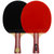 红双喜四星级乒乓球拍横拍对拍 经典四星级套装  乒乓球10个4002 国美超市甄选第2张高清大图