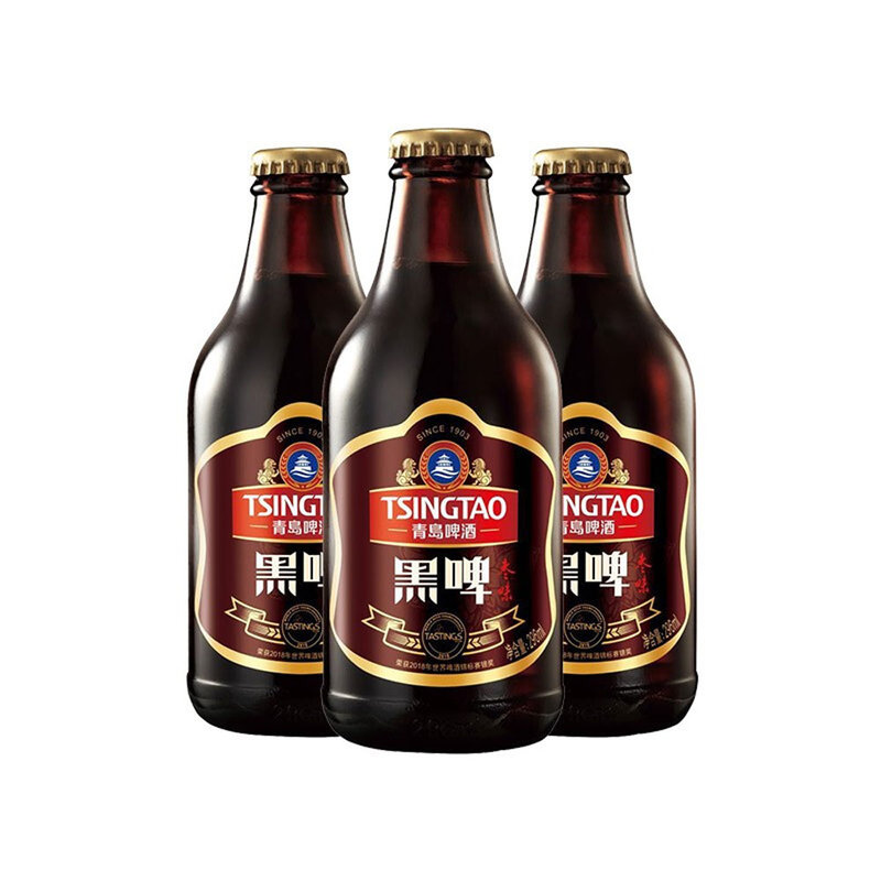 青岛啤酒12度枣味黑啤296ml8箱装