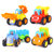 汇乐玩具快乐工程车队塑料326 早教益智玩具儿童男孩惯性车模型汽车宝宝婴儿玩具第3张高清大图