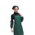 谋福 厨房店员工作围裙服 餐厅服务员围裙+头巾+袖套四件套 制服围裙可爱(墨绿色)第5张高清大图