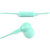 锐思 REW-l01 情侣系列有线耳机 薄荷绿  凹凸有致 区分佩戴 一键线控 高清通话第5张高清大图