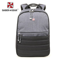 SABER GEAR新款时尚多功能电脑包休闲运动双肩包SG9804(灰色)