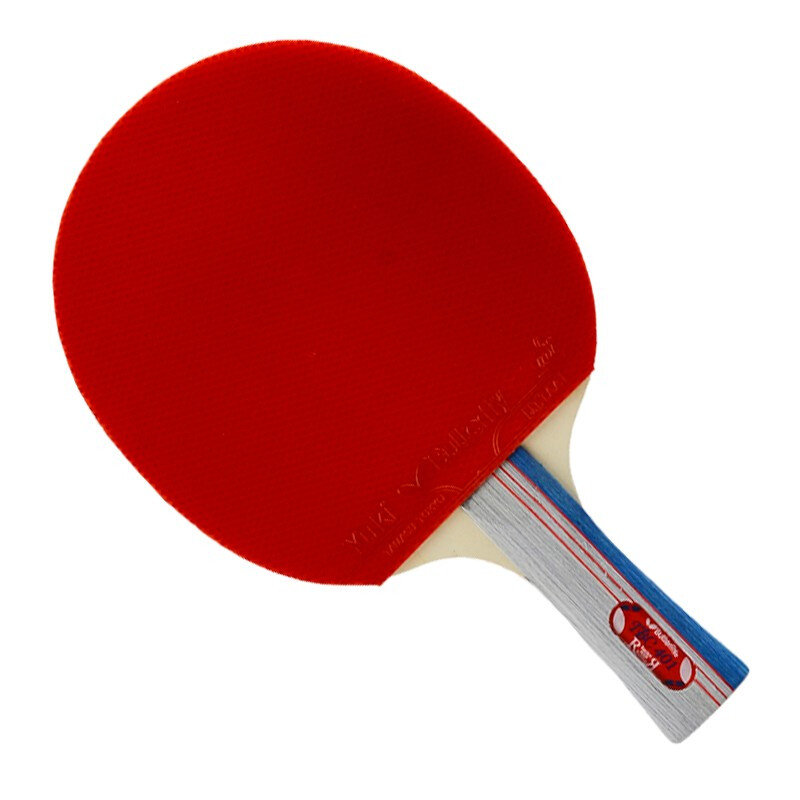 蝴蝶四星乒乓球拍横拍4星双面反胶单拍tbc401国美超市甄选