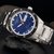 天梭/Tissot瑞士手表 律驰PRS516系列 自动机械钢带男士手表T044.430.21.051.00(黑壳蓝面白带)第2张高清大图