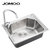 JOMOO九牧304不锈钢拉丝厨房洗碗洗菜盆厨房不锈钢单水槽02080第2张高清大图