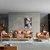 简树 北欧风格实木沙发 现代简约1+2+3小户型榉木日式客厅布艺沙发组合(三人位)第5张高清大图