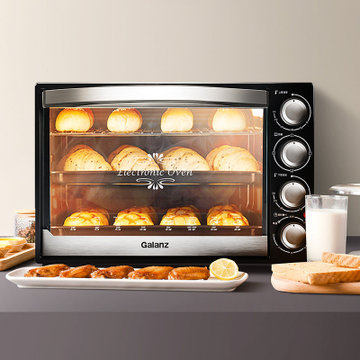格兰仕电烤箱家用 40L大容量 烧烤点心上下独立控温 烘焙 烤箱 K42(黑色 新品)