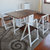 木巴北欧实木餐桌椅组合 现代简约伸缩折叠 小户型长方形饭桌(白+棕餐桌 CZ179+YZ368 默认)第2张高清大图