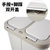 上海垃圾分类垃圾桶家用干湿分离双桶脚踏式卫生间办公室厨房脚踩 手按+脚踏20L（白灰+浅灰）G2470JMQ-890第3张高清大图