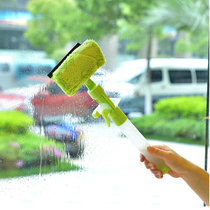普润 可喷水窗户玻璃清洁器 清洁刮(绿色)