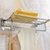 莱尔诗丹 卫浴挂件卫生间置物架 毛巾杆毛巾架 可折叠浴巾架全铜(3089A)第4张高清大图
