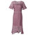 2020蕾丝连衣裙2020夏装新款轻熟优雅风22153(粉红色 L)第5张高清大图