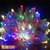 萤火虫led串灯铜线灯暖白满天星星灯彩灯闪灯圣诞树装饰灯(红色 3米)第4张高清大图