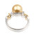 多边金都 18K金（彩金）球形珍珠戒指第2张高清大图