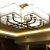 新 中式仿古灯具现代简约酒店茶楼工程布艺灯复古卧室餐厅铁艺吊灯(八头)第3张高清大图
