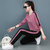 跑步服运动服套装女士春秋2021年新款春季宽松休闲时尚卫衣两件套(紫色 XL)第3张高清大图