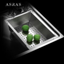 阿萨斯（ASRAS）不锈钢水槽沥水盆 沥水篮水果蔬菜洗菜篮洗菜盆 水槽配件(35*22.5)