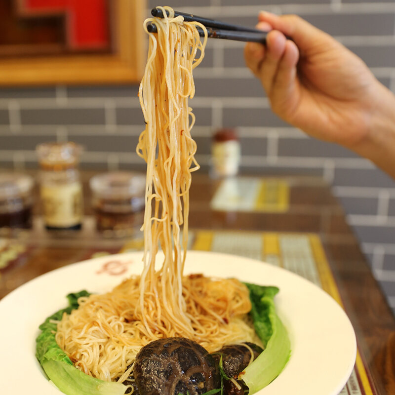 黎记面条1100g车仔面港式风味手工竹升非油炸车仔捞面