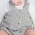 牛奶朋友春夏季新款童装宝宝背带裤 条纹连体裤可爱婴儿短裤(L（12-18个月） 黑灰色)第5张高清大图