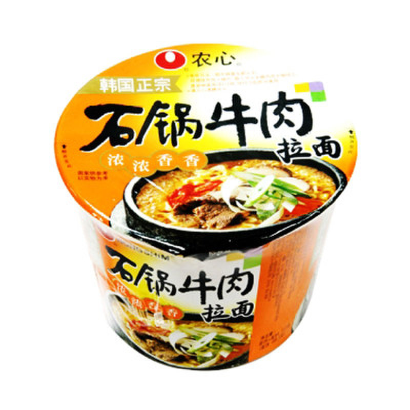 农心 石锅牛肉拉面 117g/碗