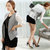 雪纺小西装外套 夏季韩版女装 长袖防晒 拼接撞色假两件 DELUXSEY(深灰色 S)第5张高清大图